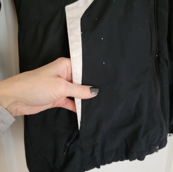 2 IN 1 COLUMBIA WOMENS WINTER JACKET COAT BLACK & WHITE - Picture 4 of 12